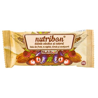 Nutribon | Baton din fructe cu migdale, cereale si scortisoara 40g