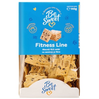 BeSweet | Biscuiti fara zahar cu seminte si fibre 140g
