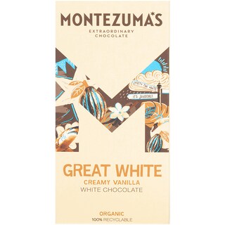 Montezuma's | Ciocolata alba bio cu vanilie 90g