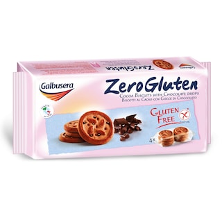 Galbusera | Zero Gluten | Biscuiti cu bucati de ciocolata,fara gluten 200g