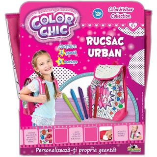 (bucata) | Rucsac urban cu paiete reversibile - Color Chic