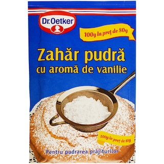 Dr. Oetker | Zahar pudra cu aroma de vanilie 100g