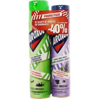 Aroxol | Spray impotriva gandacilor si spray impotriva moliilor 400ml+250ml