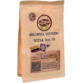 Ecuator Cafe | Cafea boabe Columbia Supremo Huila 200g