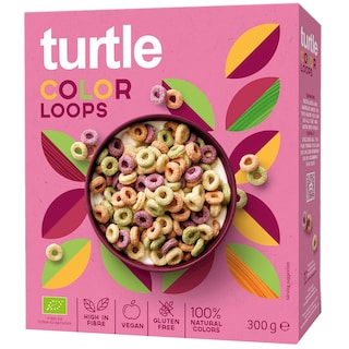 Turtle | Cereale fara gluten, ineluse colorate 300g