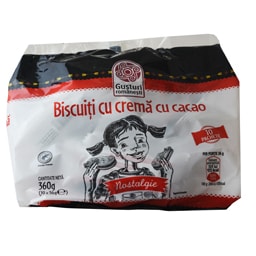 Biscuiti cu crema cu cacao 10x36g