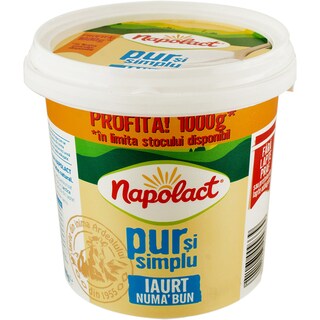 Napolact | Numa` bun | Iaurt 3.5% grasime 900g+100g