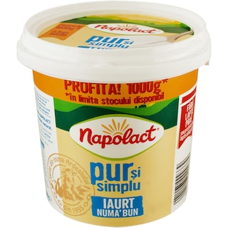 Napolact | Numa` bun | Iaurt 3.5% grasime 900g+100g