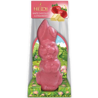 Heidi | Iepuras ciocolata alba cu capsune 75g