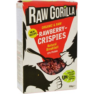 Raw Gorilla | Cereale cu capsuni si zmeura Bio 250g