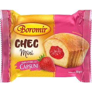 Boromir | Mini chec cu umplutura cu capsuni 50g