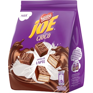 Joe | Cioco | Napolitane glazurate cu crema de lapte 160g