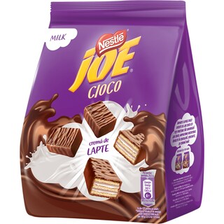 Joe | Cioco | Napolitane glazurate cu crema de lapte 160g
