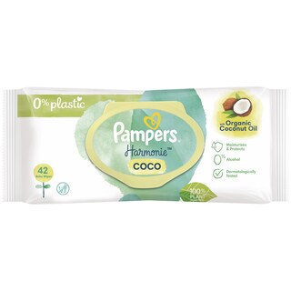 Pampers | Harmonie | Servetele umede Pure Coconut, 42 bucati