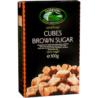 Passiflora | Zahar brun nerafinat cubic din trestie de zahar 300g