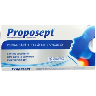 Proposept | Supliment alimentar cu eucalipt, 10 comprimate
