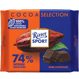 Ritter Sport | Ciocolata 74% cacao 100g