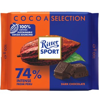 Ritter Sport | Ciocolata 74% cacao 100g