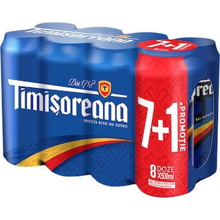 Timisoreana | Bere blonda  7+1x0.5L