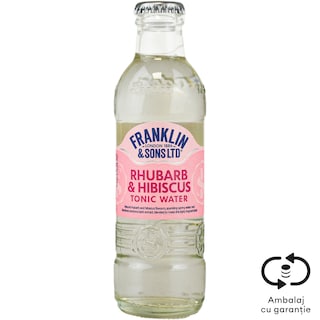 Franklin&Sons | Apa tonica cu rubarba si hibiscus 200ml