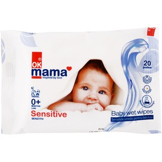 Ok Mama | Servetele umede bebelusi 20 bucati