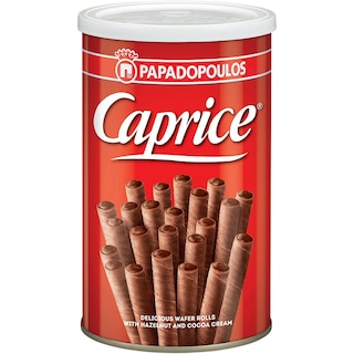 Caprice | Rulouri de napolitane cu crema de alune de padure si cacao 250g