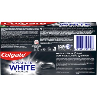 Colgate | Pasta de dinti Advanced White Charcoal 2x75ml
