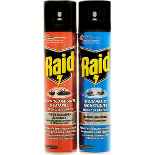 Raid | Pachet promo spray pentru insecte,muste si tantari, gandaci 2x400ml