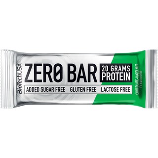 Zero Bar | Baton proteic cu indulcitori, cu aroma de ciocolata si alune 50g