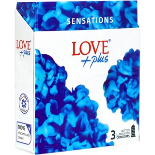 Love Plus | Prezervative Sensations, 3 bucati