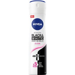 Deodorant spray Black & White Invisible Clear 150ml