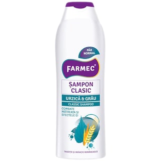 Farmec | Sampon Clasic cu Urzica si Grau 400ml
