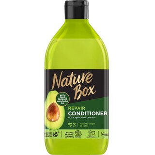 Nature Box | Balsam cu ulei de avocado pentru par deteriorat 385ml