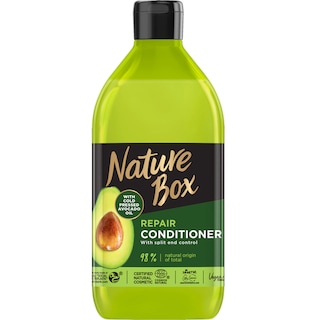 Nature Box | Balsam cu ulei de avocado pentru par deteriorat 385ml
