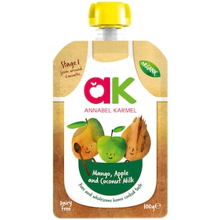 Annabel Karmel | Piure bio cu mango, mar si lapte de cocos 100g