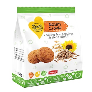 Franzeluta | Daruri din Moldova | Biscuiti cu ovaz si seminte de in si floarea soarelui 400g