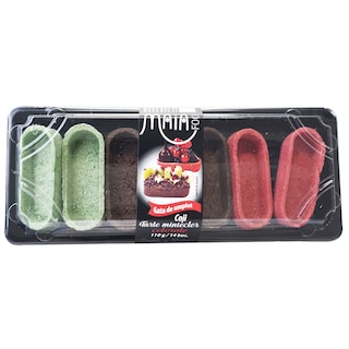 Coji tarte miniecler colorate, 14 buc. 110g