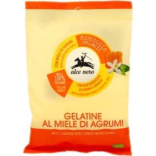 Alce Nero | Jeleuri bio de citrice cu miere 100g
