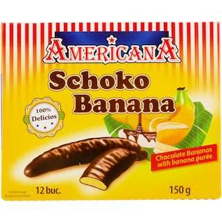 Americana | Batoane de ciocolata Schoko Banana 150g