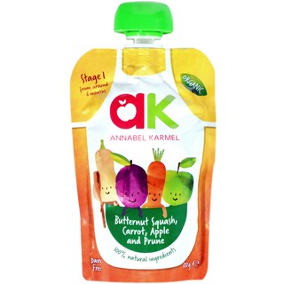 Annabel Karmel | Piure bio cu dovleac placintar, morcov, mere si prune 100g