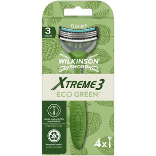 Wilkinson | Aparat ras Xtreme 3 Eco Green, 4 bucati