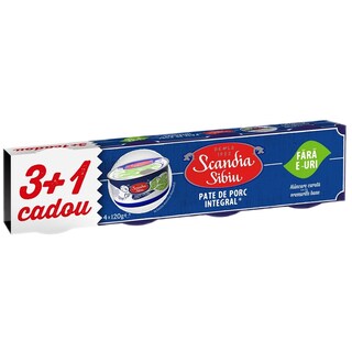 Scandia Sibiu | Pate de porc integral 3+1x120g