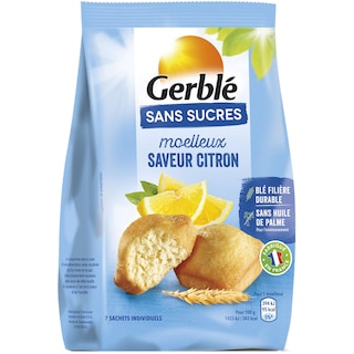 Gerble | Madlene cu lamaie, fara zahar 196g