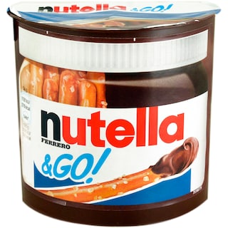 Nutella | &Go | Gustare cu crema de alune de padure cu cacao si grisine cu sare 54g