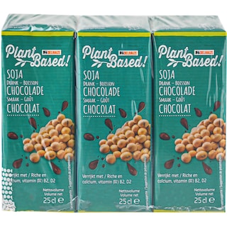 Delhaize | Bautura UHT cu soia cu aroma de ciocolata 3x250ml