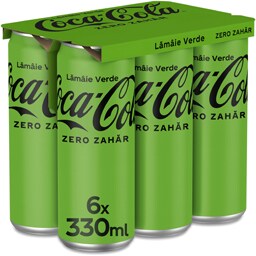 Bautura racoritoare carbogazoasa cu aroma de lamaie verde 6x330ml