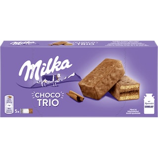 Milka | Choco Trio | Prajitura invelita in ciocolata cu lapte  150g
