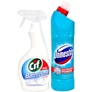 (bucata) | Pachet de curatenie CIF spray + Domestos 500ml+750ml