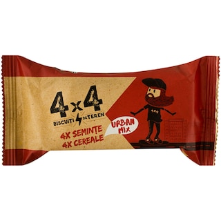 4x4 | Biscuiti cu seminte si cereale Urban Mix 54g