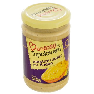 Bunatati de Topoloveni | Mustar clasic cu boabe 300g